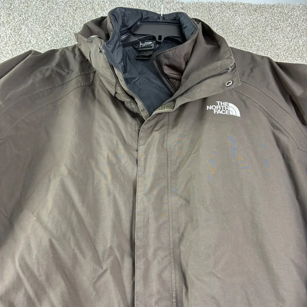 The North Face Mens HyVent Triclimate 3-in-1 Jacket Brown Parka‎ XL Winter WARM